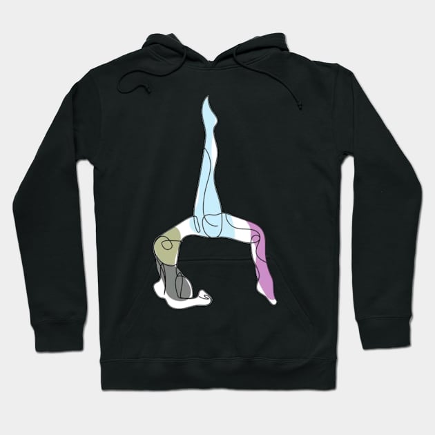 Pilates sitting pose Hoodie by TheDesigNook